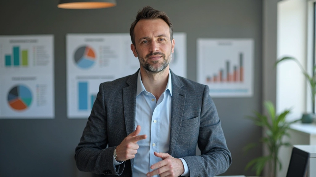 Consultor financeiro explicando conceitos de investimento